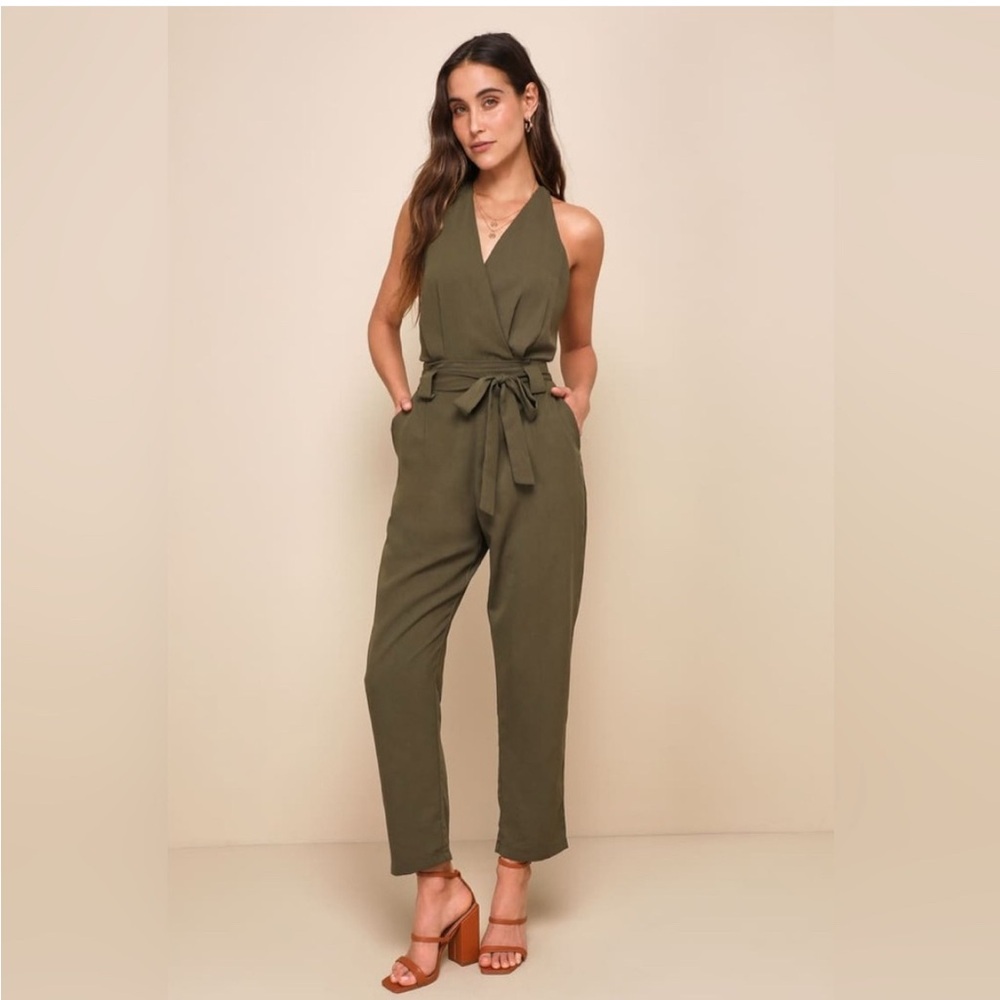 Lulu's Forest Green Jumpsuit